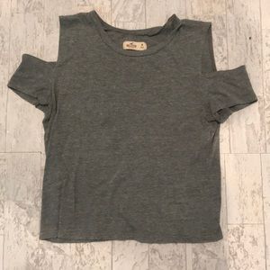 DONATED Hollister Cold Shoulder Crop Top